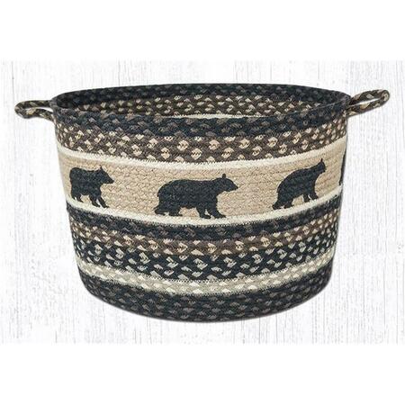 CAPITOL IMPORTING CO 13 x 9 in. Cabin Bear Printed Utility Basket 38-UBPMD313CB